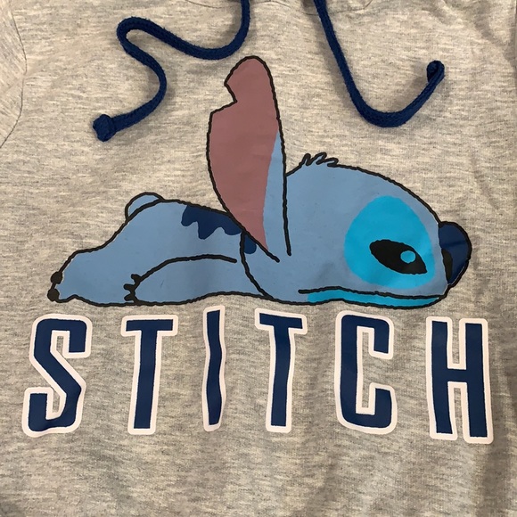 Disney Stitch Cropped Hoodie Small - Picture 2 of 4